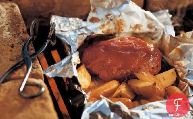 Pachete De Masă Cu Pâine De Carne La Grătar