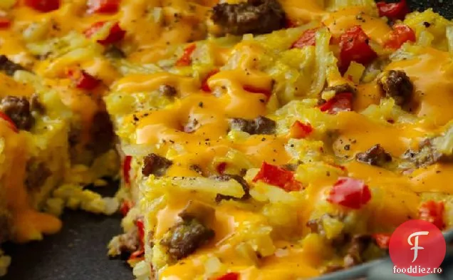 Cheesy Hashbrowns Frittata