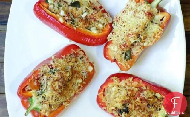 Ardei copți picante cu Quinoa și porumb