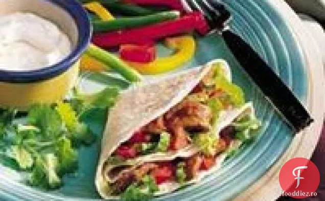 Fajitas de vită dulce și picant