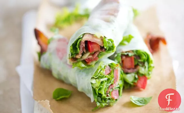 Bacon salată roșie (blt) rulou de primăvară