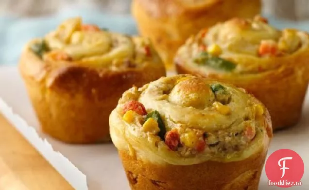 Cupcakes Cu Plăcintă Cu Oală De Pui