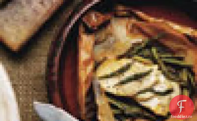 File De Pește În Pergament Cu Sparanghel Și Portocaliu