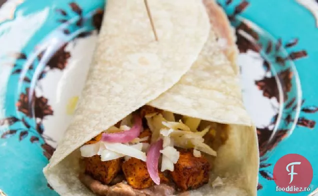 Burritos de fasole și cartofi dulci