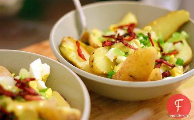 Salată De Cartofi Cu Vinetă De Muștar Sherry