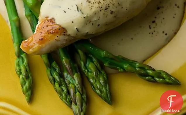 Pui Cu Sos De Cremă De Vin De Muștar