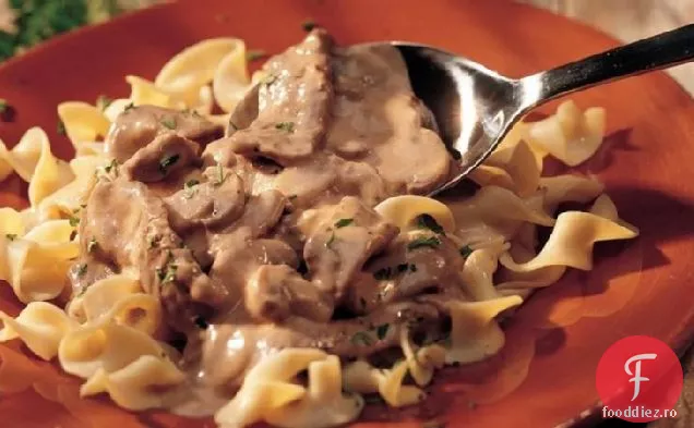 Stroganoff clasic de vită (mai ușor )