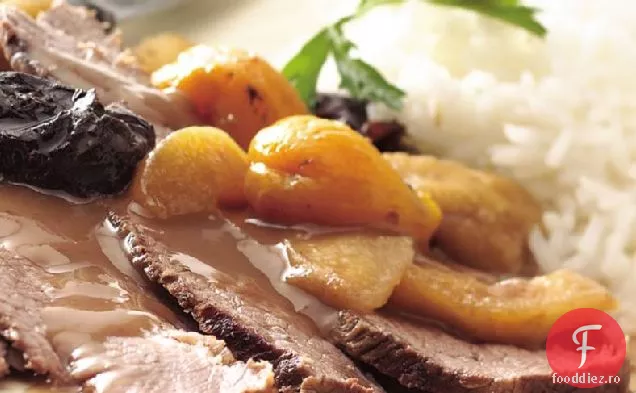 Piept de vită dulce și sărat cu aragaz lent