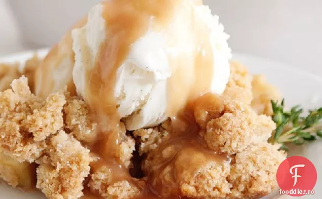 Apple whisky Crisp cu sos de caramel whisky