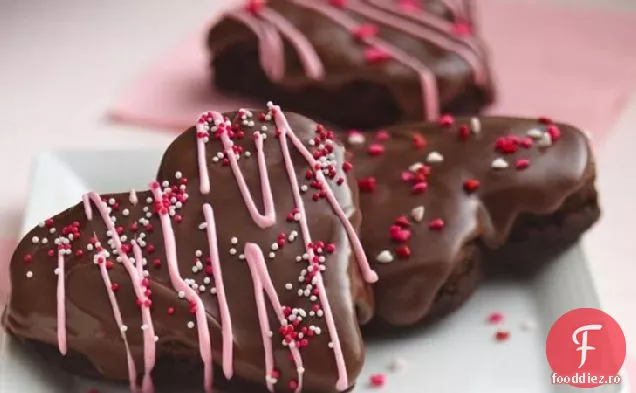 Inimi De Brownie Glazurate