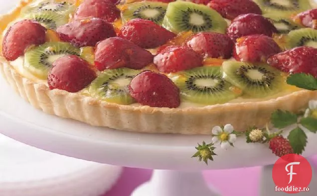 Tartă Cu Căpșuni-Kiwi