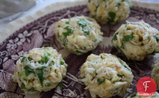 Prăjituri De Crab Cu Ceapă Verde Și Muștar