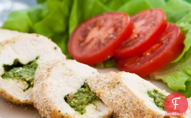 Piept De Pui Umplut Cu Pesto Mozzarella