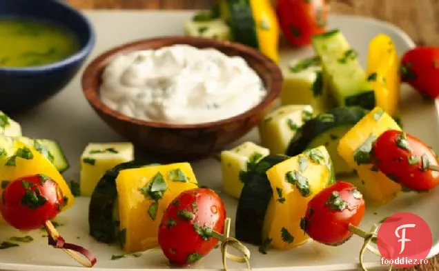 Frigarui de legume proaspete cu Jalapeimbroolo Aioli