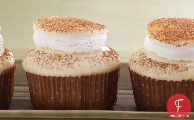 Cupcakes Cu Ciocolată Caldă Albă