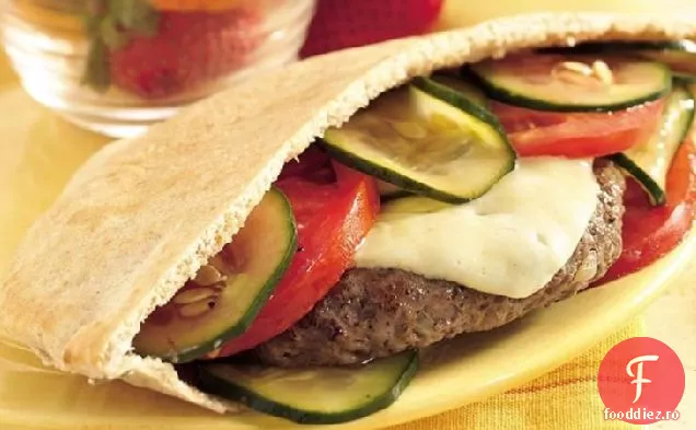 Burgeri Havarti la grătar în Pitas