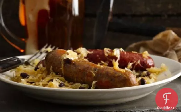 Cârnați și ceapă în Pale Ale