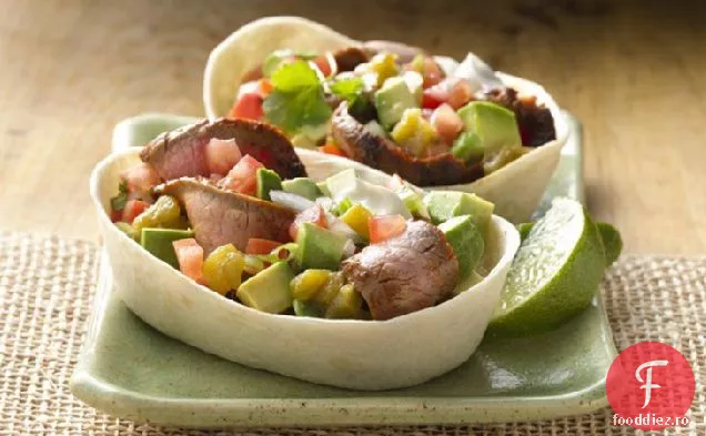 Zesty Steak & Avocado Stand ' N Stuff Tacos Moi De La 9