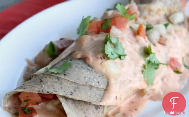 Enchiladas De Pui Din Crep De Porumb Albastru