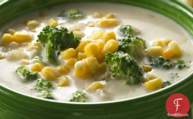 Pudră cremoasă de porumb și Broccoli