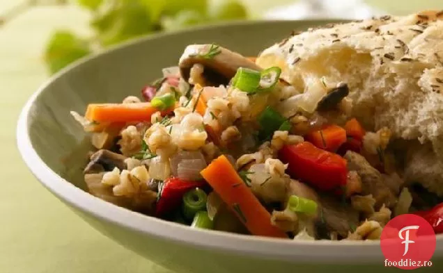 Orz prăjit cu legume mixte