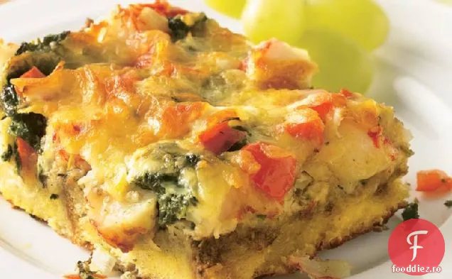 Straturi de Crab și spanac