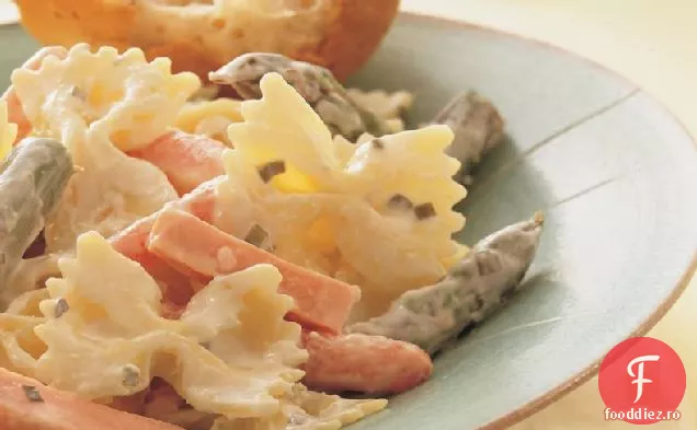 Papioane cremoase cu șuncă și legume