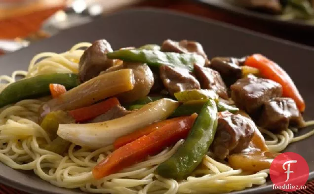 Carne De Porc Cu Aragaz Lent Lo Mein