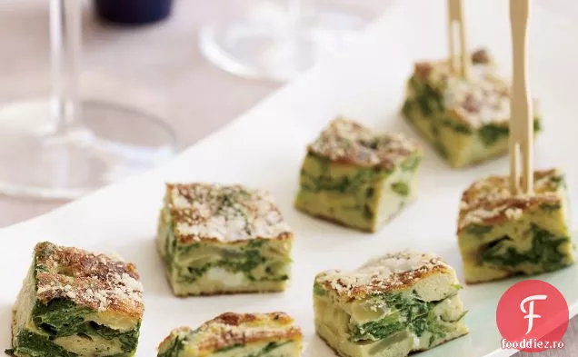 Frittata de ceapă verde și dulce muștar