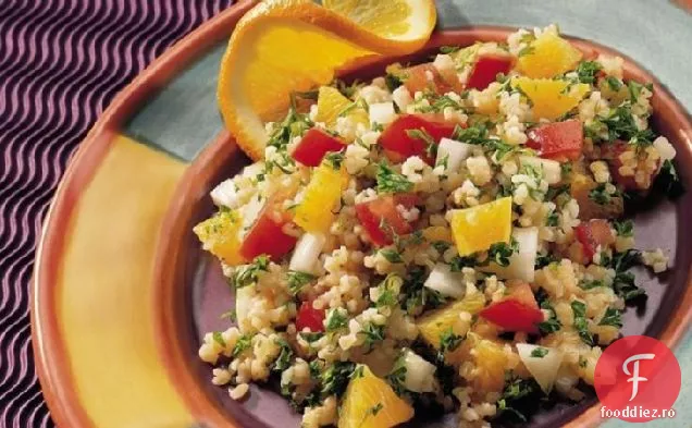 Bulgur și salată de portocale