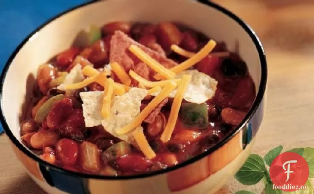 Chili Enchilada Cu Trei Fasole