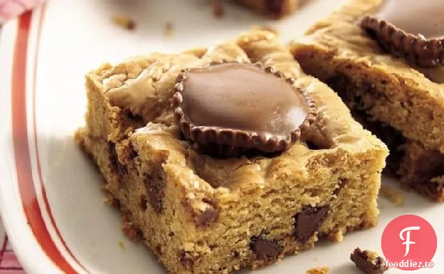 Brownies Cu Unt De Arahide Umplute Cu Ciocolată