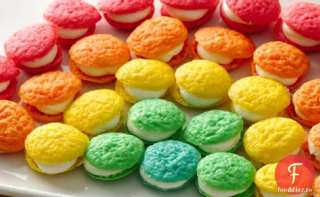Mini Rainbow Whoopie Pies