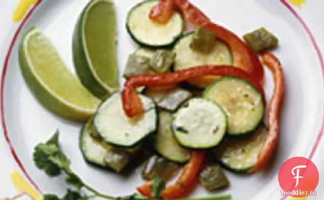 Salată de Cactus, dovlecei și ardei roșu