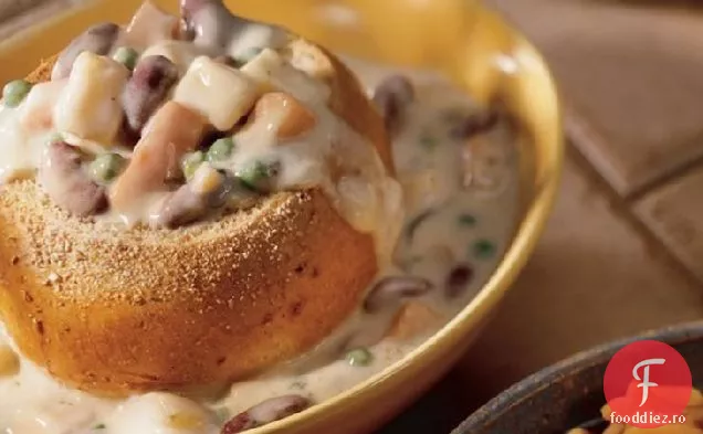 Pudră de legume în boluri de pâine