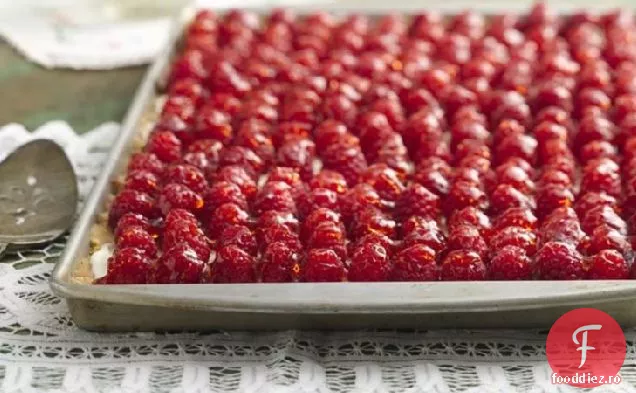 Tarta Cu Tava De Migdale Cu Zmeura Proaspata