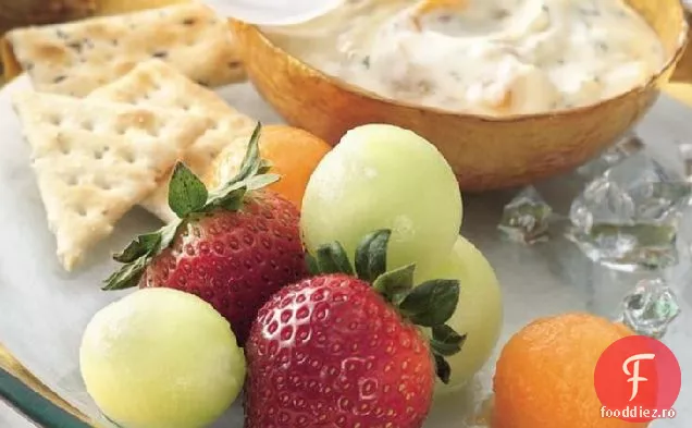 Fructe proaspete cu baie de ghimbir