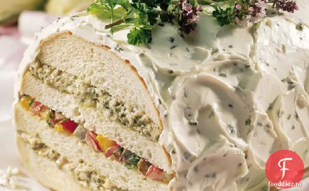 Pesto și pâine Sandwich cu legume prăjite