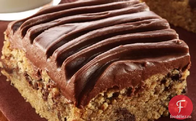 Batoane de ciocolată cu unt de arahide fără Gluten cu glazură de ciocolată