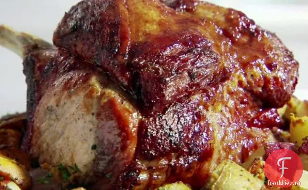 Friptură de porc cu glazură de muștar de mere