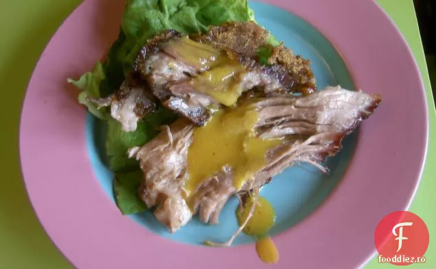 Umăr De Porc Prăjit Cu Sos De Ghimbir De Muștar