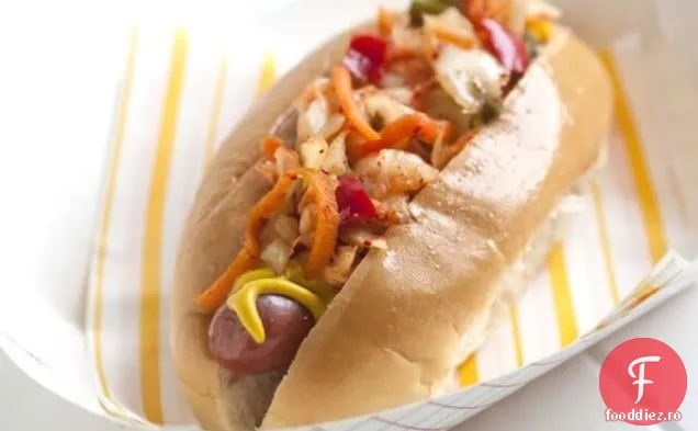Hot Dog Cu Kimchi Savura