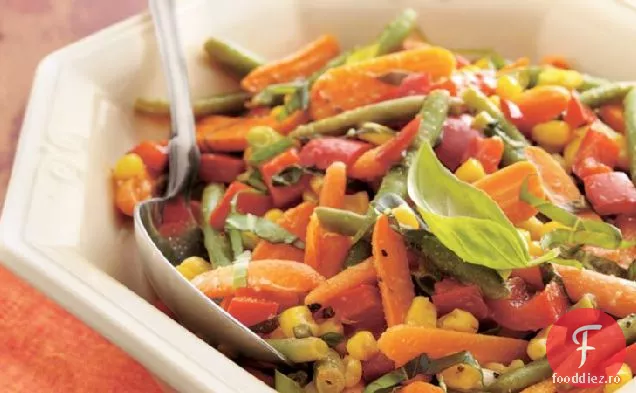 Legume prăjite cu busuioc (Mărimea mulțimii)