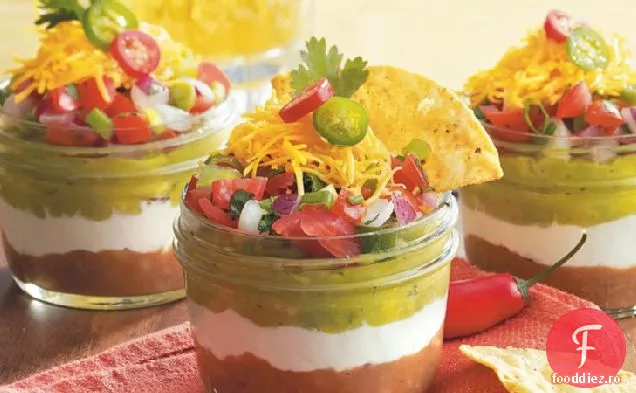 Taco Dip într-un borcan