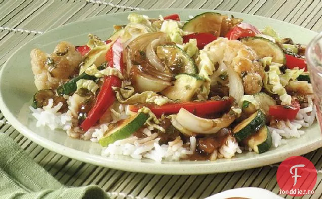 Chile și busuioc legume Se amestecă