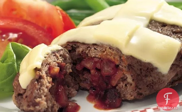 Pâine De Carne La Grătar Umplute Cu Pizza Personală