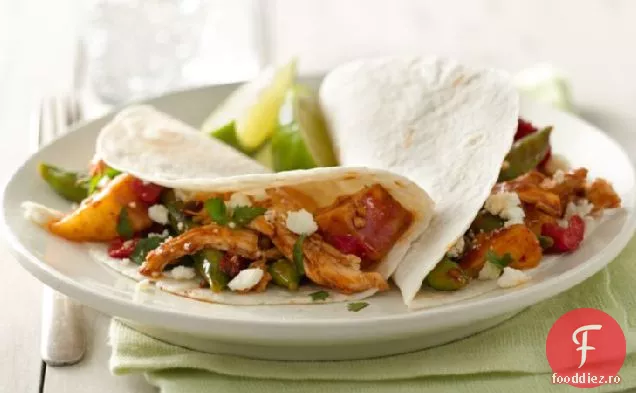 Tacos de pui și legume Chipotle