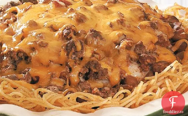 Plăcintă Cu Spaghete Cu Fasole Burger