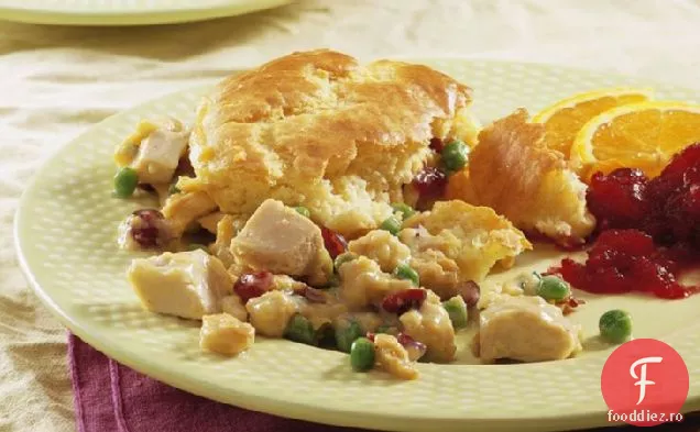 Caserola de umplutură de curcan și pâine de porumb