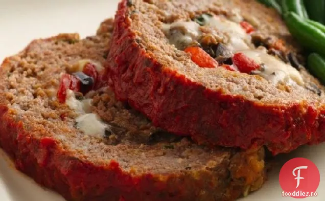 Pâine De Carne Italiană Umplută Cu Brânză